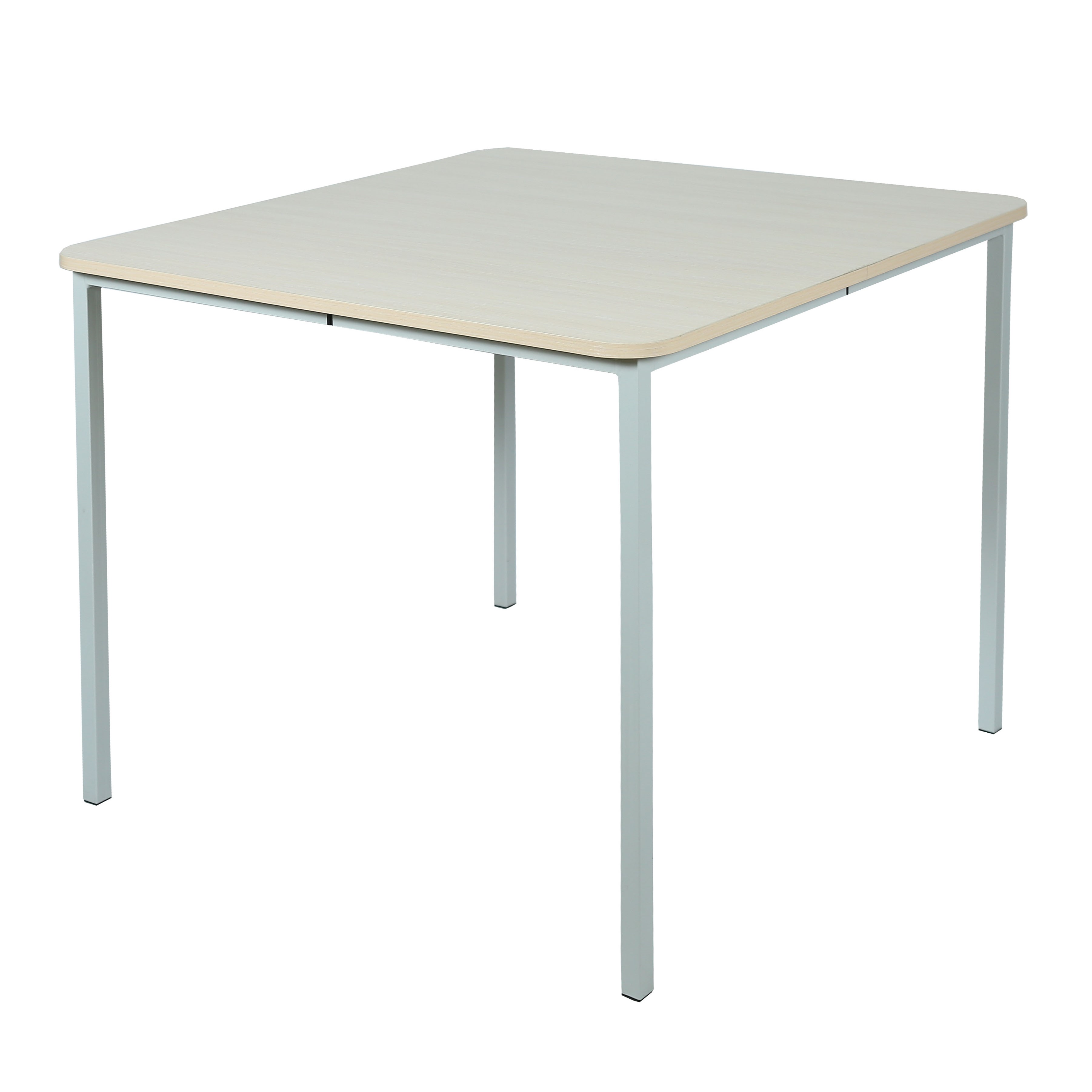 Стіл квадратний 4-місний, на квадратній металевій трубі, АЛМАНТ, 900х900х760 мм.